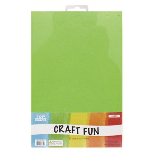 96 Pieces of Craft Fun Five Pack Green Sheets