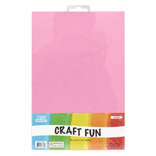 96 Pieces of Eva Craft Fun Sheets In Pink