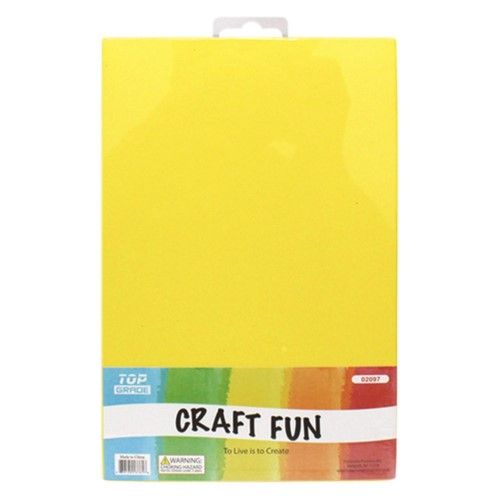 96 Pieces of Craft Fun Five Pack Yellow Sheets