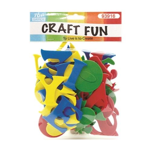 96 Pieces of Craft Fun Mixed Colors Letters