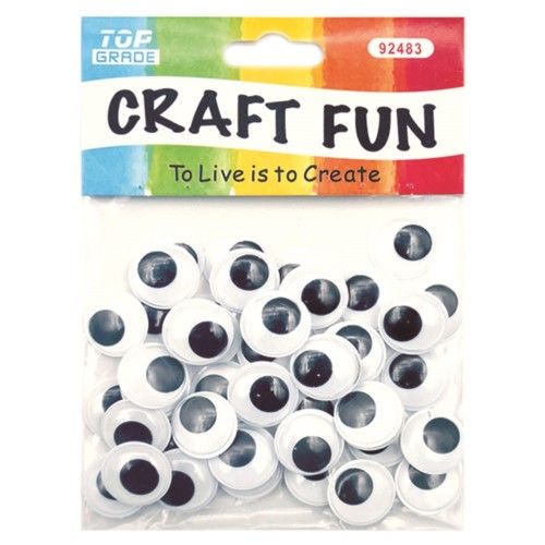 144 Pieces of Wiggle Craft Eye Fifty Count