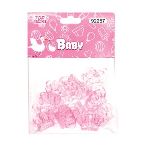 144 Pieces of Twelve Count Crown Baby Pink