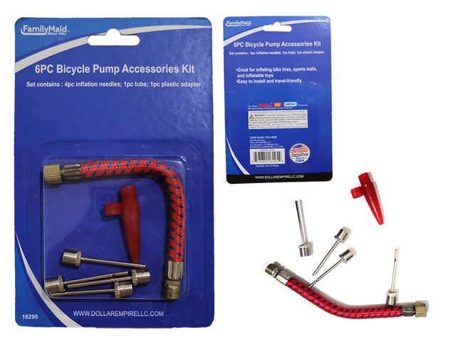 96 Pieces of 5 Piece Bike Inflating Needle Set