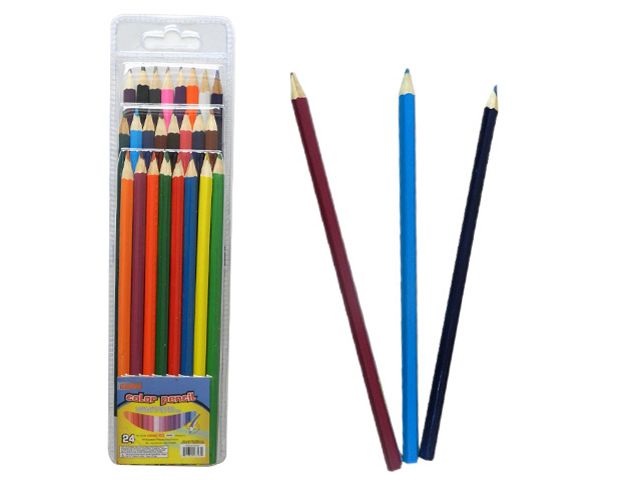 72 Wholesale 24pc Color Pencil Set