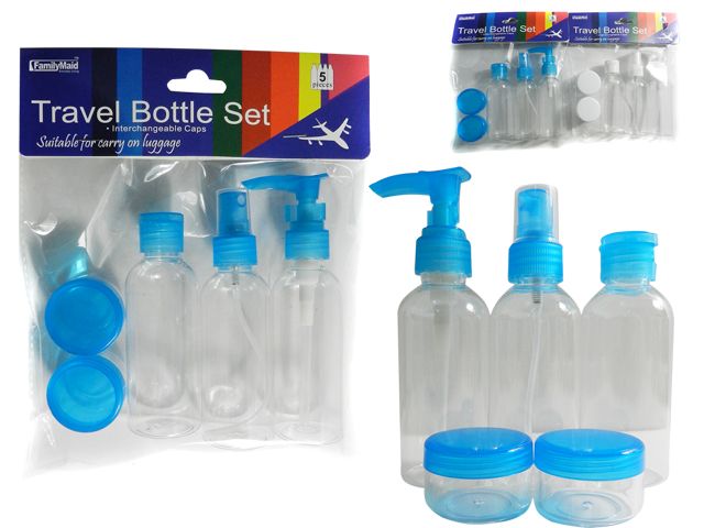96 Pieces of 5pc Travel Bottle Set