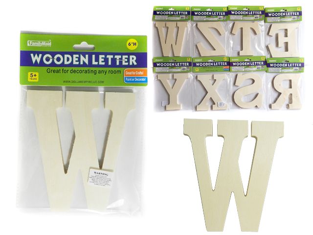 144 Pieces Decorative Wooden Letter - Craft Wood Sticks and Dowels