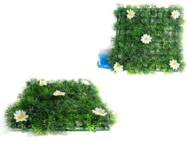 48 Pieces of Grass Blade Mat With Flowers