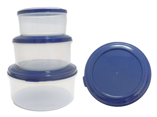 48 Wholesale 3pc Round Food Containers