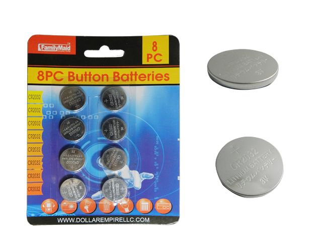 144 Pieces of 8pc Button Batteries