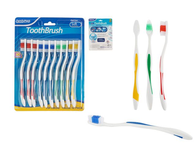 144 Packs of Toothbrushes 10pc