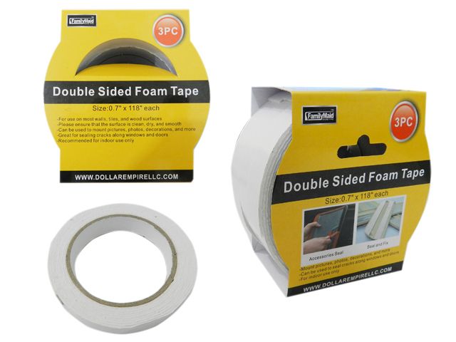96 Pieces of 3 Pc Double Sided Tape