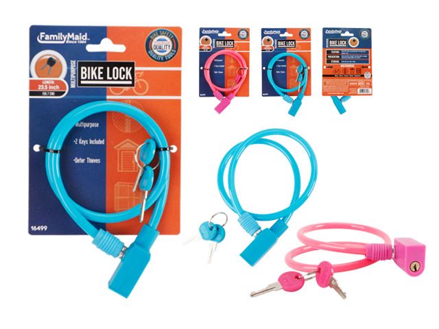 72 Pieces of Bike Cable Lock With 2 Keys