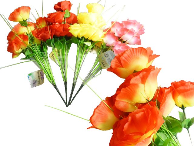 144 Pieces of 9 Head Artificial Flower Bouquet