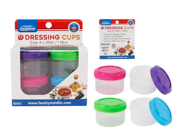 48 Pieces of 4 Piece Round Storage Containers