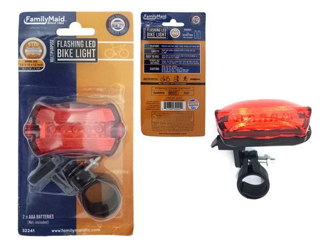96 Pieces of 5 Led Bike Light For Safety