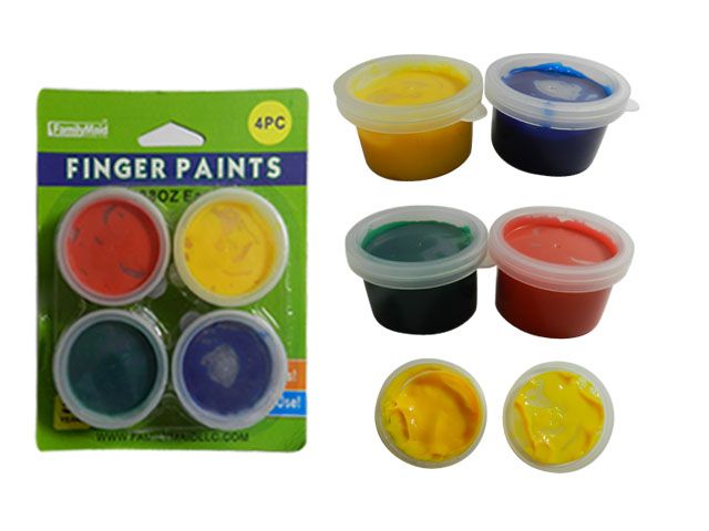 72 pieces of 4pc Craft Finger Paints