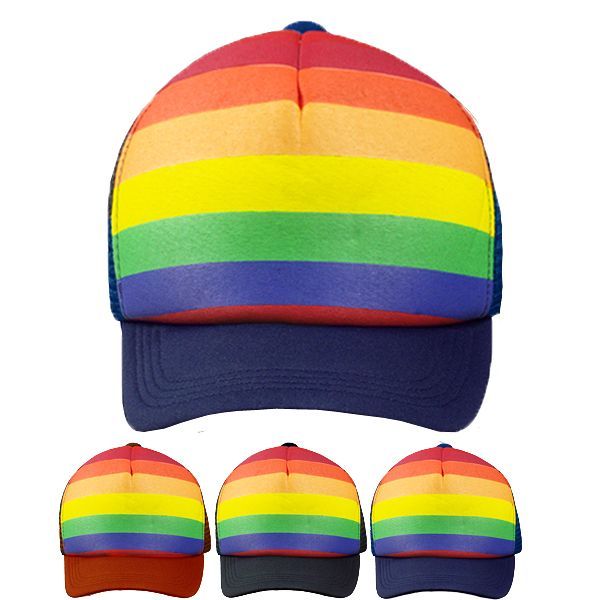 Rainbow Colored Cap at