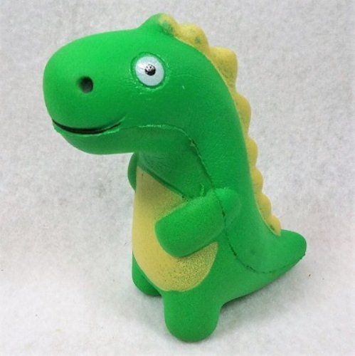 12 Pieces of Slow Rising Squishy Toy Green Dinosaur