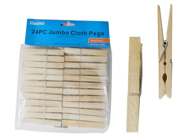 96 Pieces of 24pc Cloth Pegs