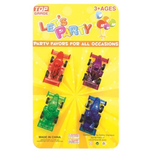 96 Pieces Party Favor Four Piece Formulas Cars - Party Favors
