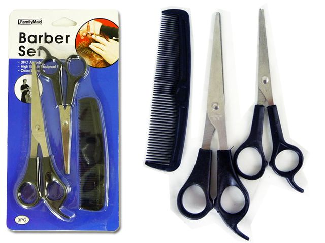 96 Pieces of 3pc Barber, Hair Cut Set