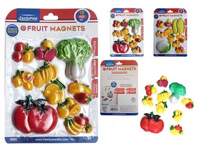 96 Pieces of 10-Piece Fruit Magnets
