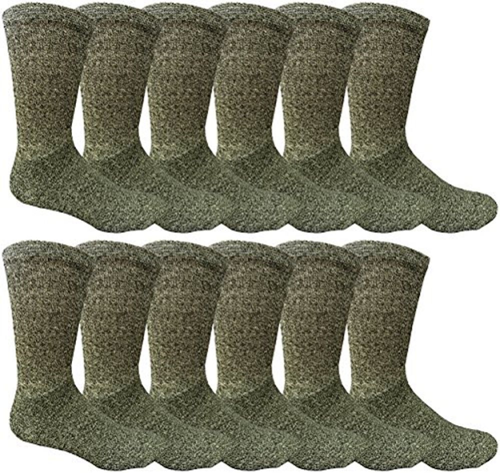 12 Pairs Value Pack Of Wholesale Sock Deals Mens Ringspun Cotton 2tone Twisted Socks, Black