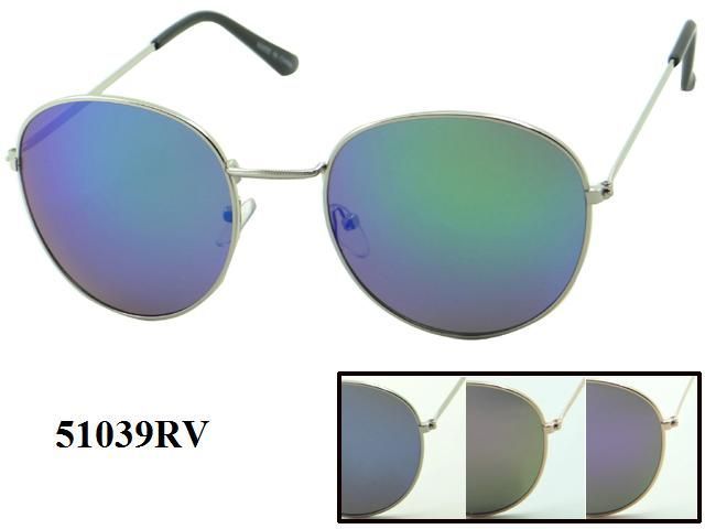 48 Pieces of Round Metal Sunglasses Assorted