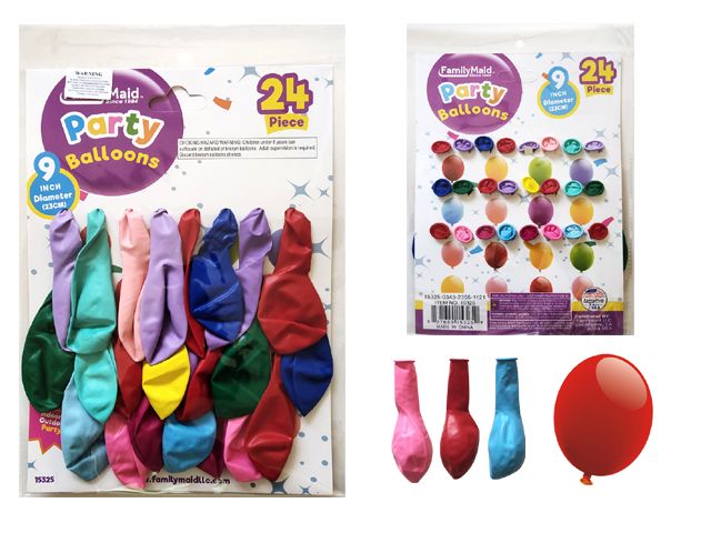 144 Pieces of 24 Piece Party Balloons