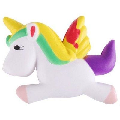 36 Wholesale Slow Rising Squishy Toy *unicorn/rainbow Mane
