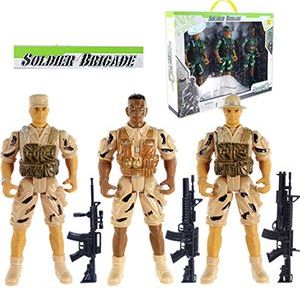 12 Wholesale 6 Piece Soldier Brigade Action Figures