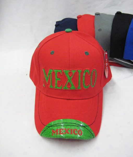48 Wholesale "mexico'' Baseball Cap WSD