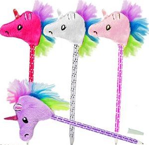 60 Wholesale Plush Unicorn Pens