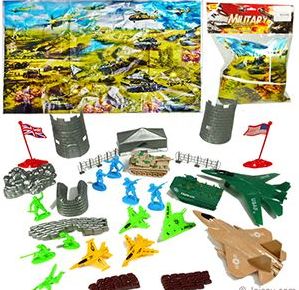 12 Wholesale Three Piece Military Equipment Play Sets
