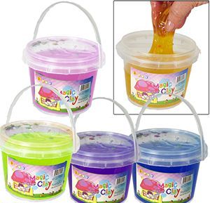 36 Wholesale Large Magic Clay Slimes W/ Confetti - at