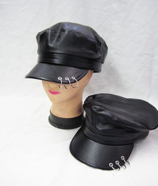 Bulk Faux Leather Solid Color Visor Cap Wholesale Sock Deals