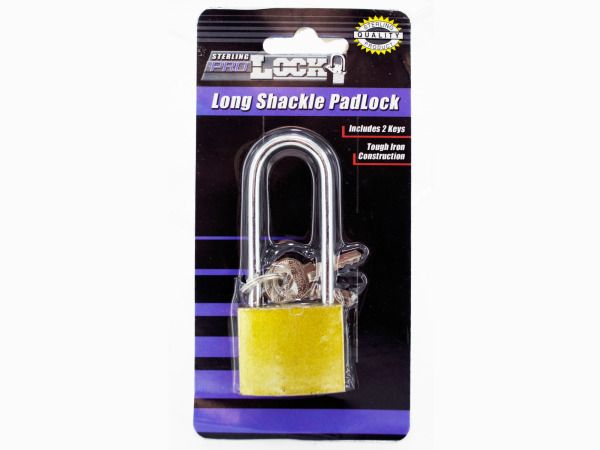 72 Pieces of Iron Long Shackle Padlock With 3 Keys