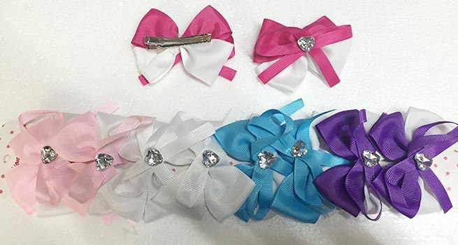 110 Wholesale Girls Assorted Colored Hair Clip