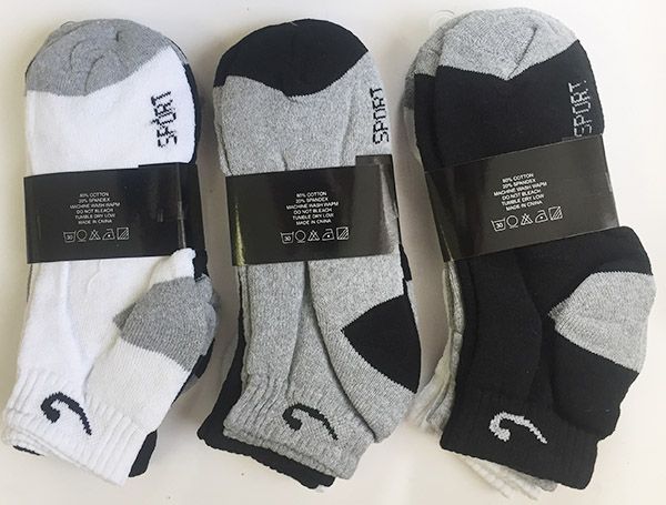 Men Short Socks Size9-11 - at - socksinbulk.com - Socksinbulk.com