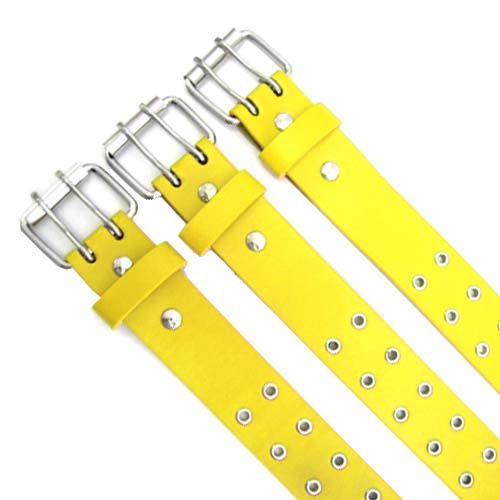 48 Pairs of Yellow Double Hole Belt