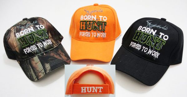 36 Pieces of Born To Hunt Assorted Color Baseball Cap