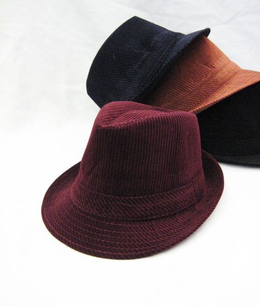 36 Wholesale Assorted Colored Fedora Hat