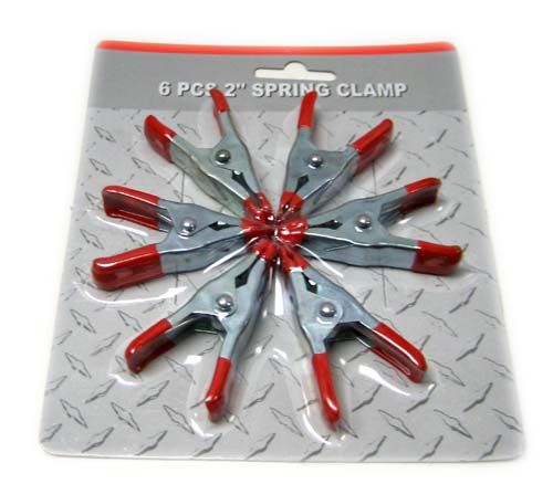120 Pieces of 2 Inch 6 Piece Spring Clamp Set