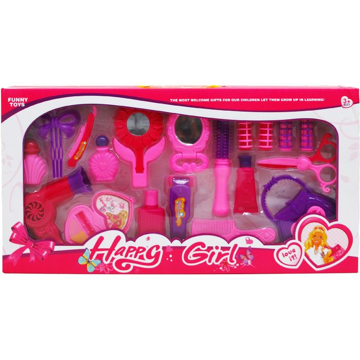 24 Pieces Beauty Play Set In Window Box - Girls Toys