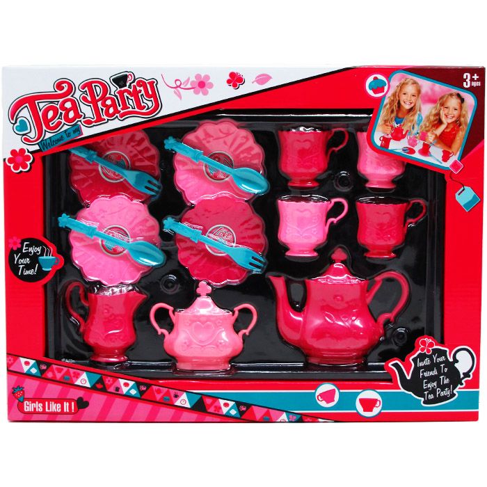 12 Wholesale 15pc Tea Party Play Set In Window Box