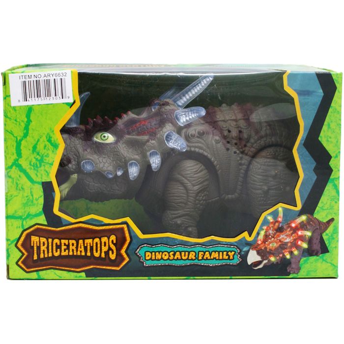 12 Wholesale 14" B/o Dino Triceratops