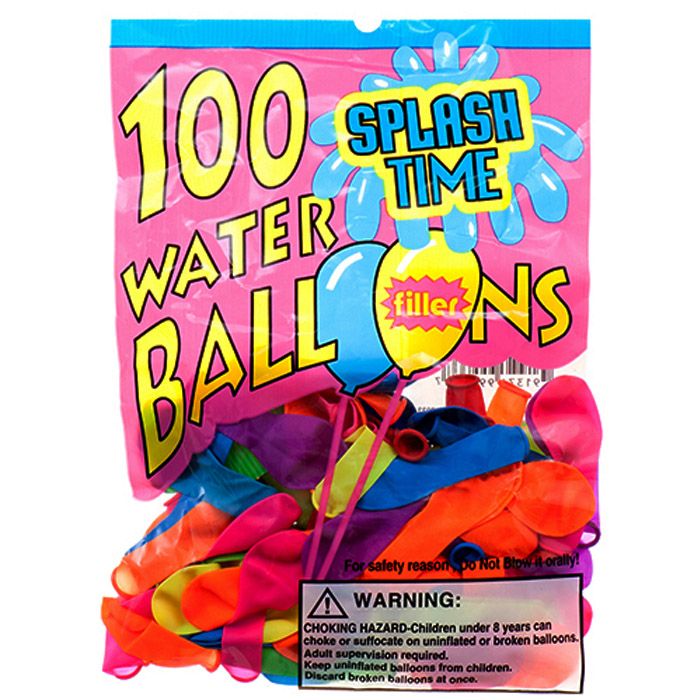 144 Pieces of Assorted Water Balloon With Filler In Pegable Pp Bag