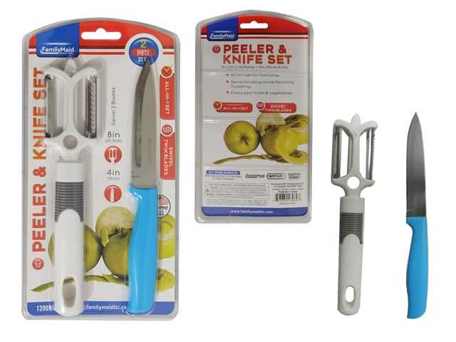 96 Pieces of 2pc Vegetable Peeler And Knife