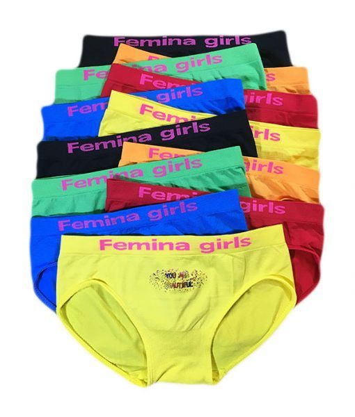 36 Pieces Femina Girls Seamless BikinI- Size Large - Womens Panties &  Underwear