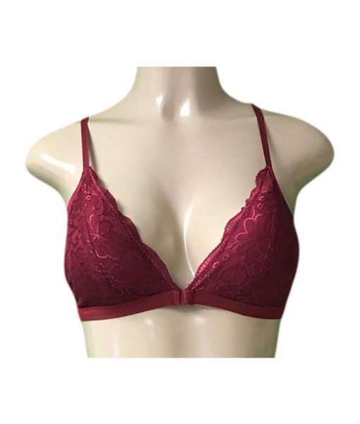 48 Pieces Rose Lady's Wireless Lace Bra. Size Large - Womens Bras